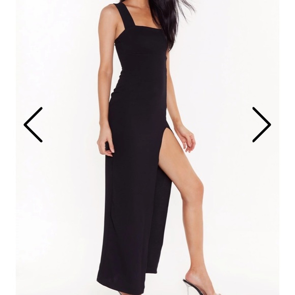 Square Neck Black Maxi - Nasty Gal - Picture 2 of 3